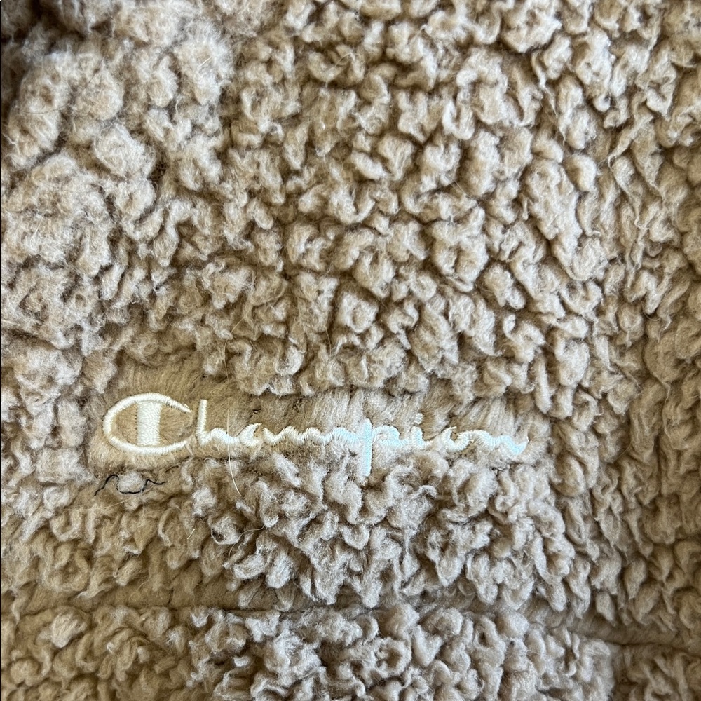 Champion Tan Sherpa Half-Zip Pullover - Picture 3 of 5